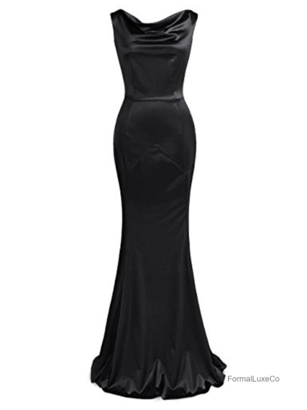 Women's 30s Brief Elegant Mermaid Sleeveless Formal Evening Dress Gown